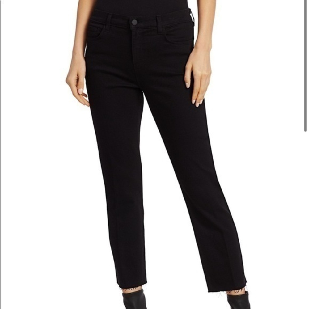 L’agence Sada High-Rise Crop Slim Straight Jeans